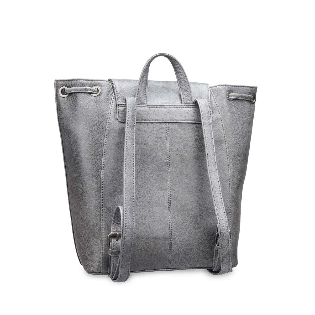 Рюкзак Dr.Koffer из натуральной кожи серый