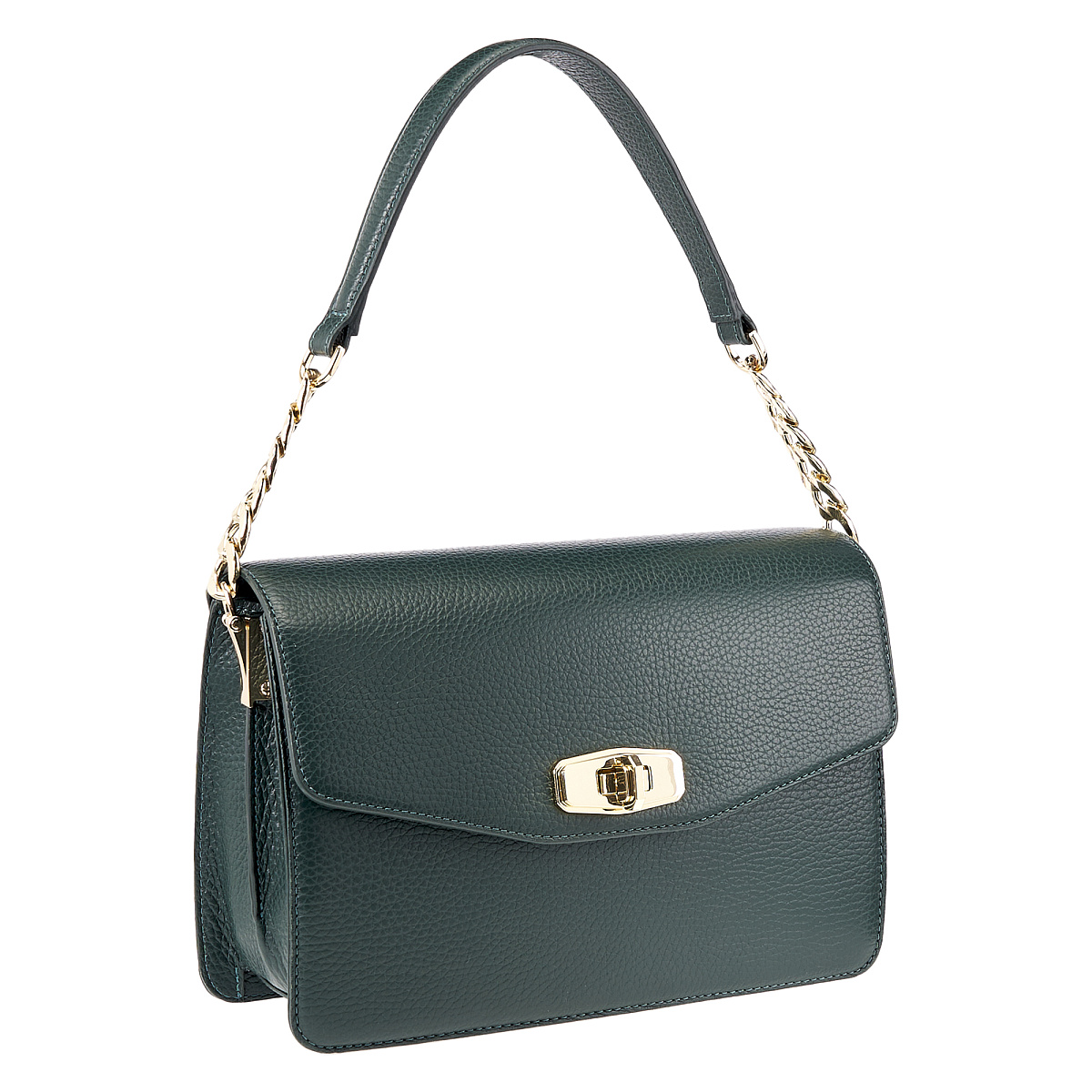 Женская сумка  Dr. Koffer из натуральной кожи зеленая