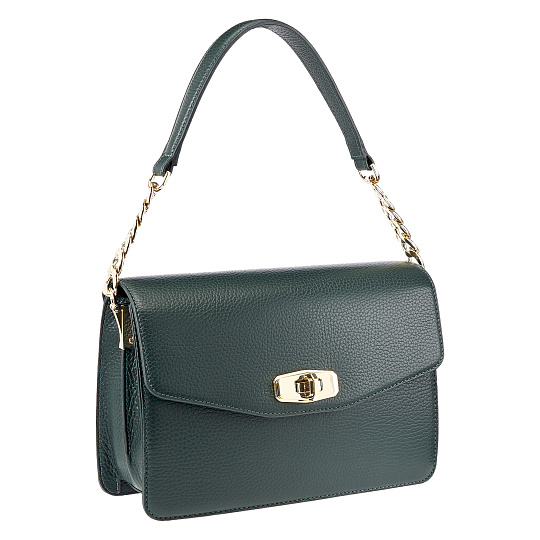 Женская сумка  Dr. Koffer из натуральной кожи зеленая