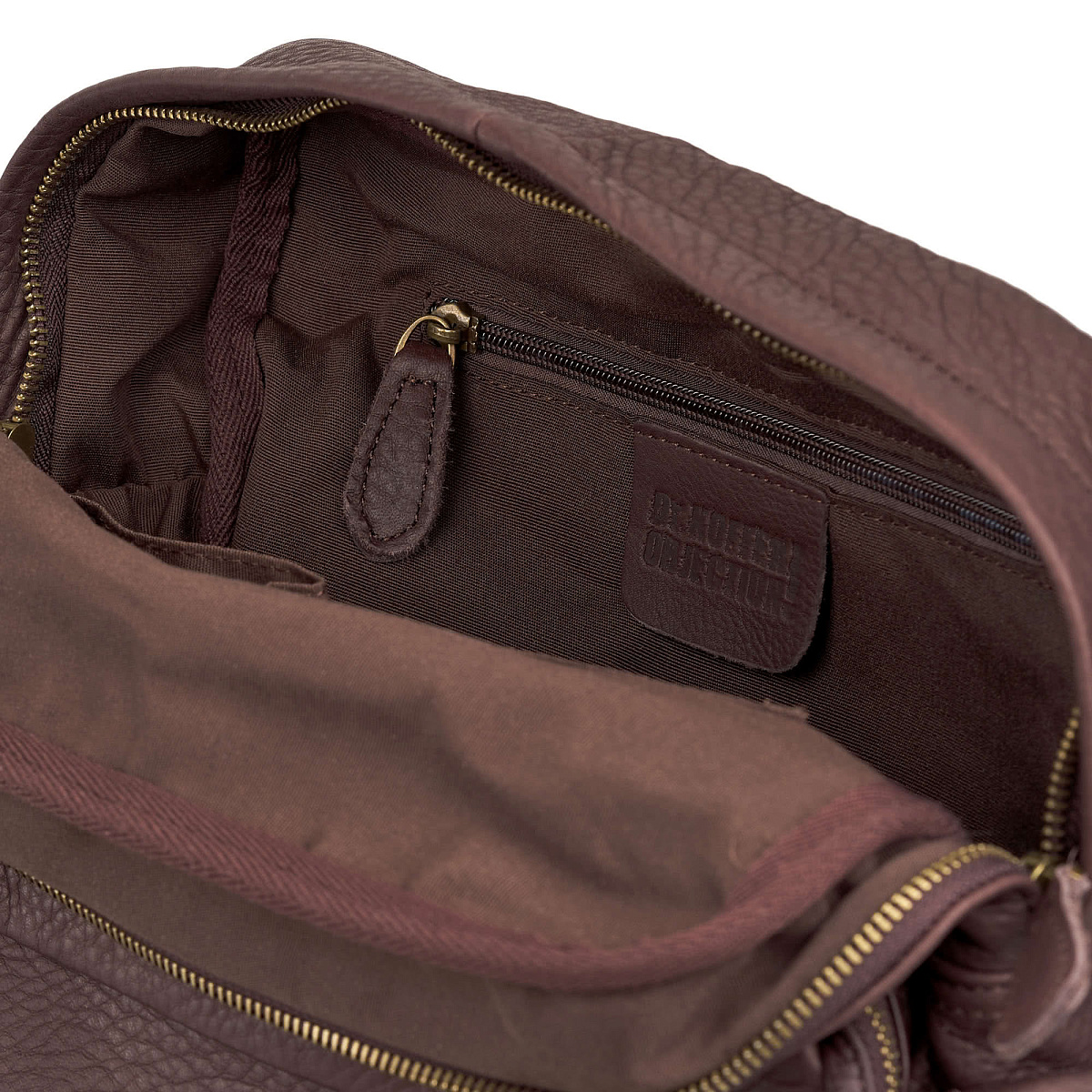 Рюкзак Dr.Koffer из натуральной кожи темно-коричневый