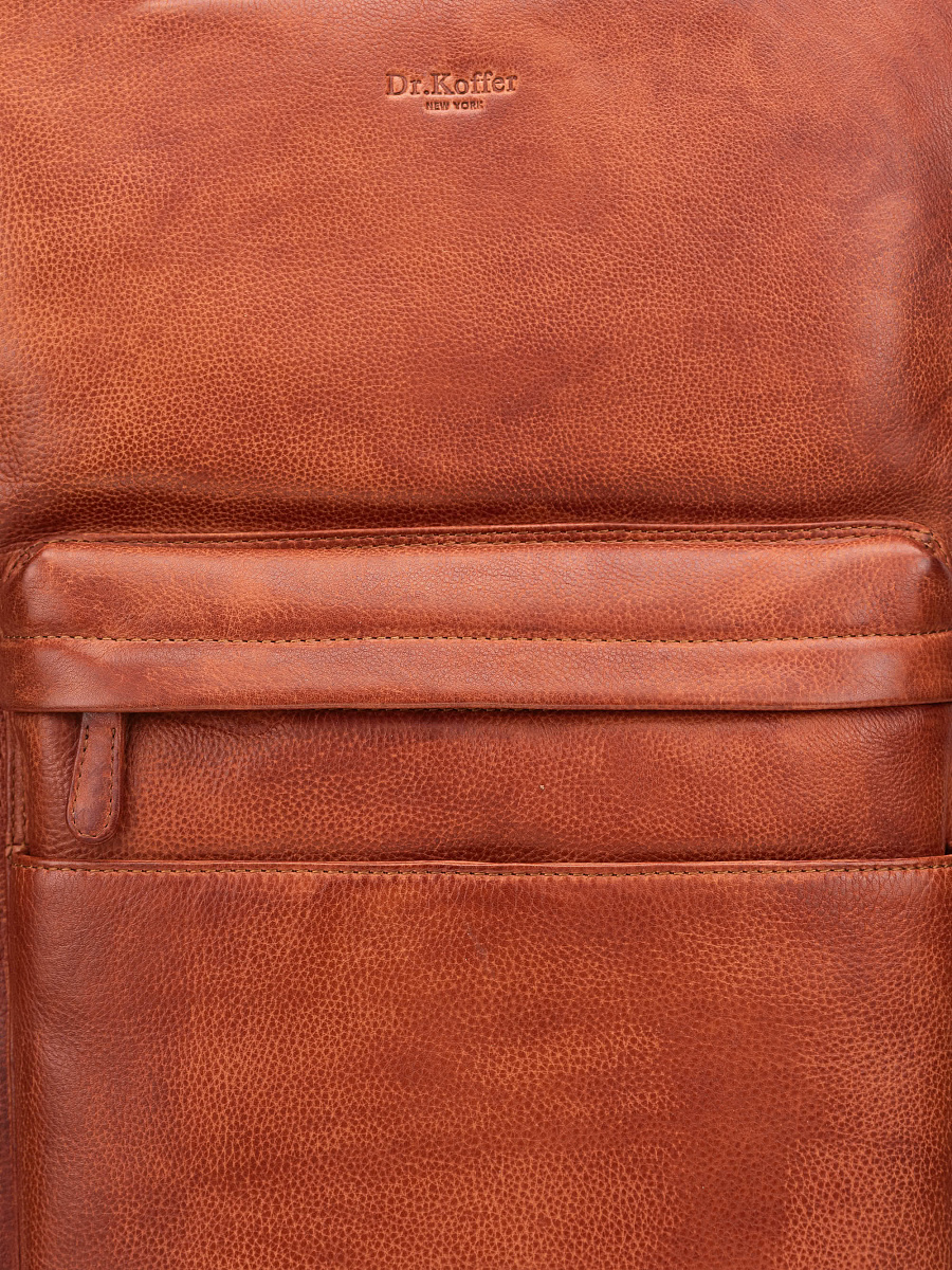Рюкзак Dr. Koffer из натуральной кожи коричневый