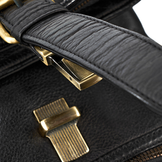 Рюкзак Dr.Koffer из натуральной кожи черный