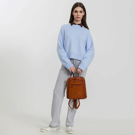 Рюкзак Dr.Koffer из натуральной кожи коричневый