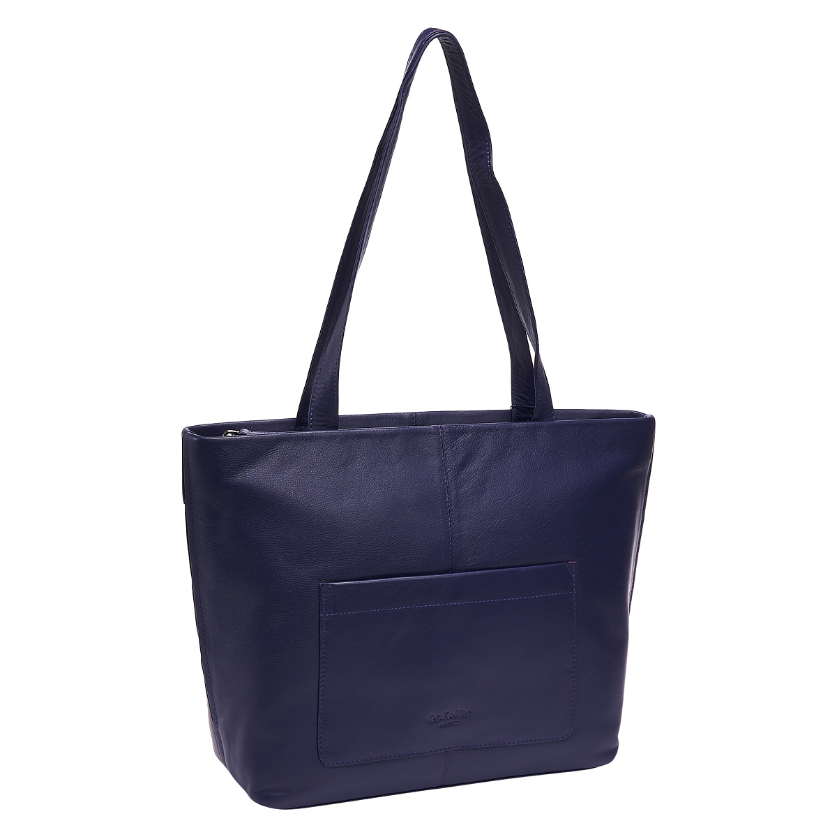 Женская сумка Dr.Koffer из натуральной кожи синяя