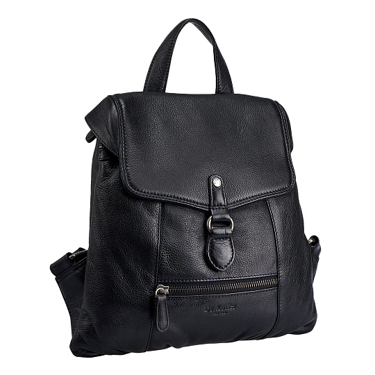 Рюкзак Dr.Koffer из натуральной кожи черный