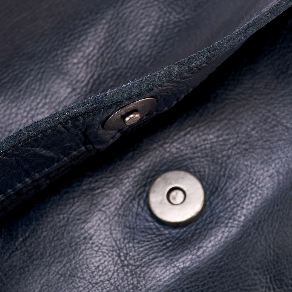 Сумка через плечо Dr.Koffer из натуральной кожи синяя