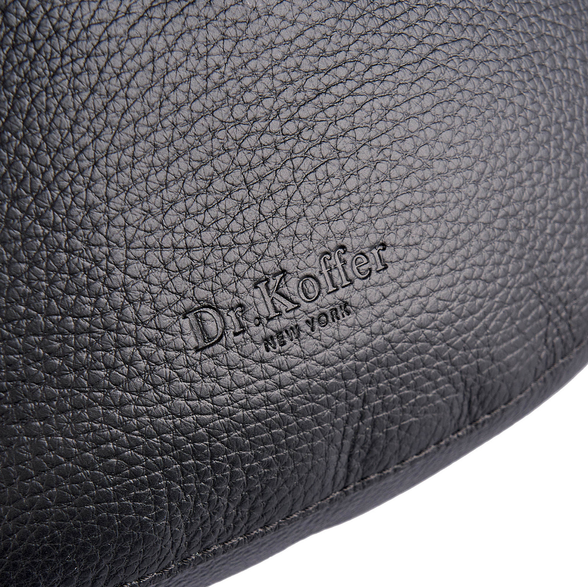 Женская сумка Dr. Koffer из натуральной кожи черная