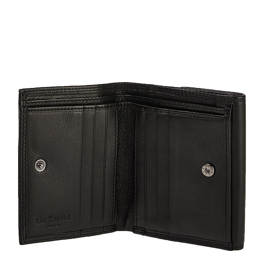 Портмоне Dr.Koffer из натуральной кожи черное