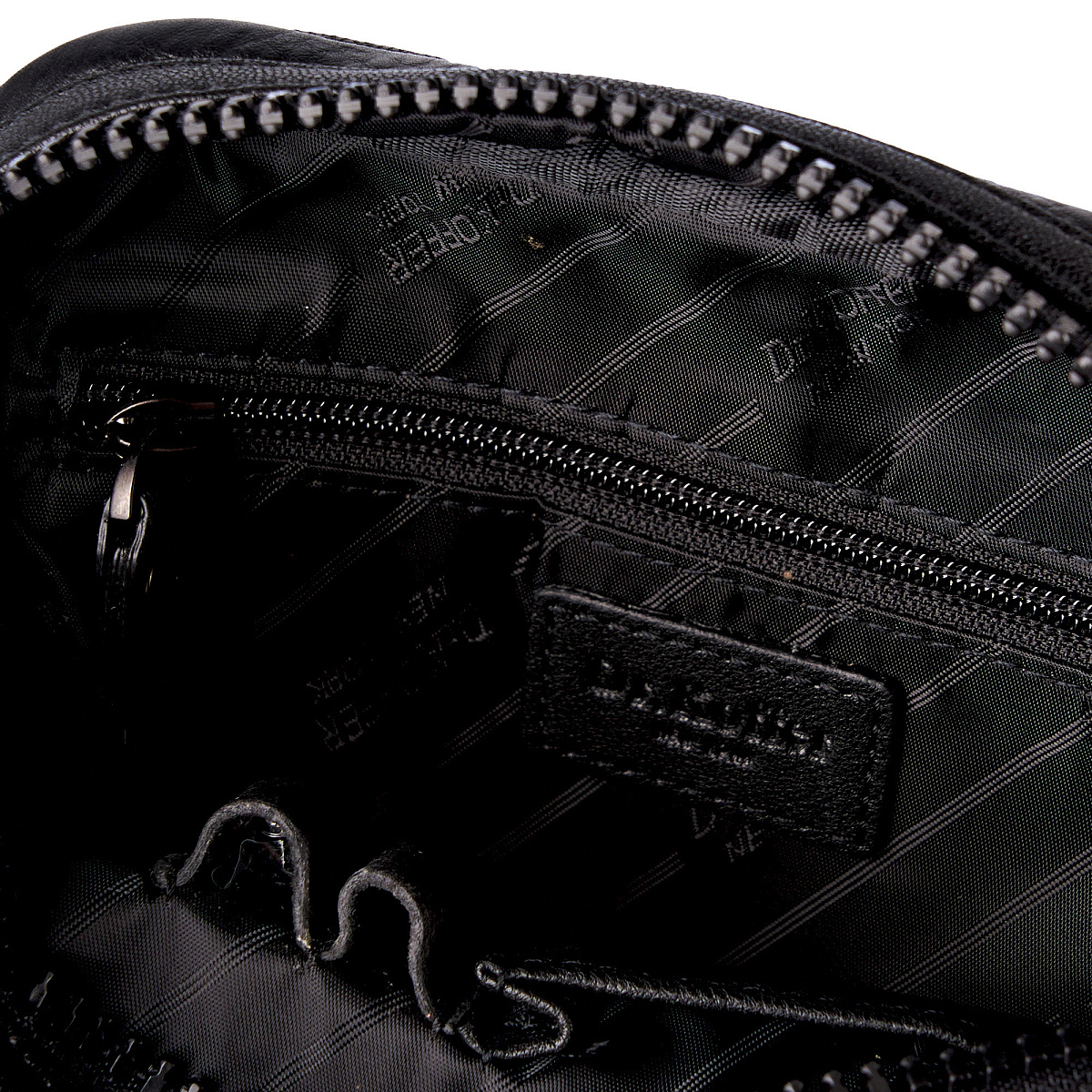 Сумка через плечо Dr.Koffer из натуральной кожи черная