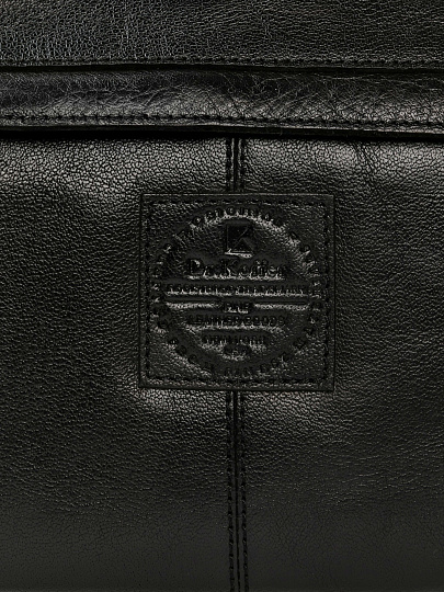 Сумка через плечо Dr.Koffer из натуральной кожи черная