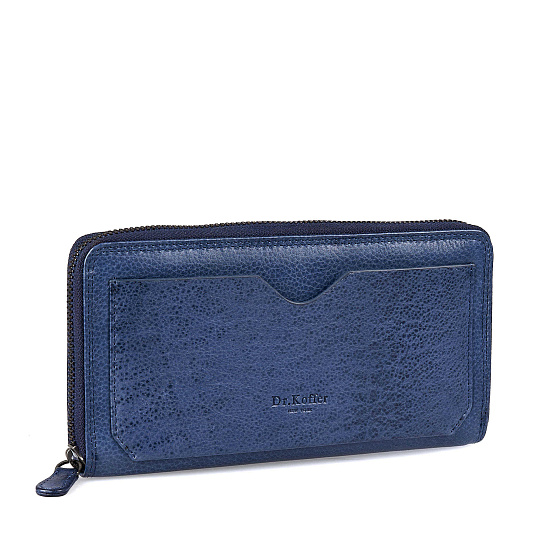 Портмоне Dr.Koffer из натуральной кожи синее