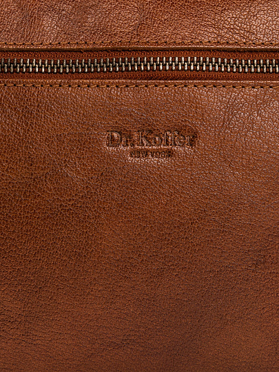 Сумка через плечо Dr.Koffer из натуральной кожи коричневая