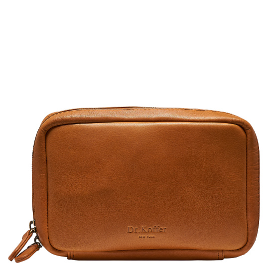 Несессер Dr.Koffer из натуральной кожи коричневый