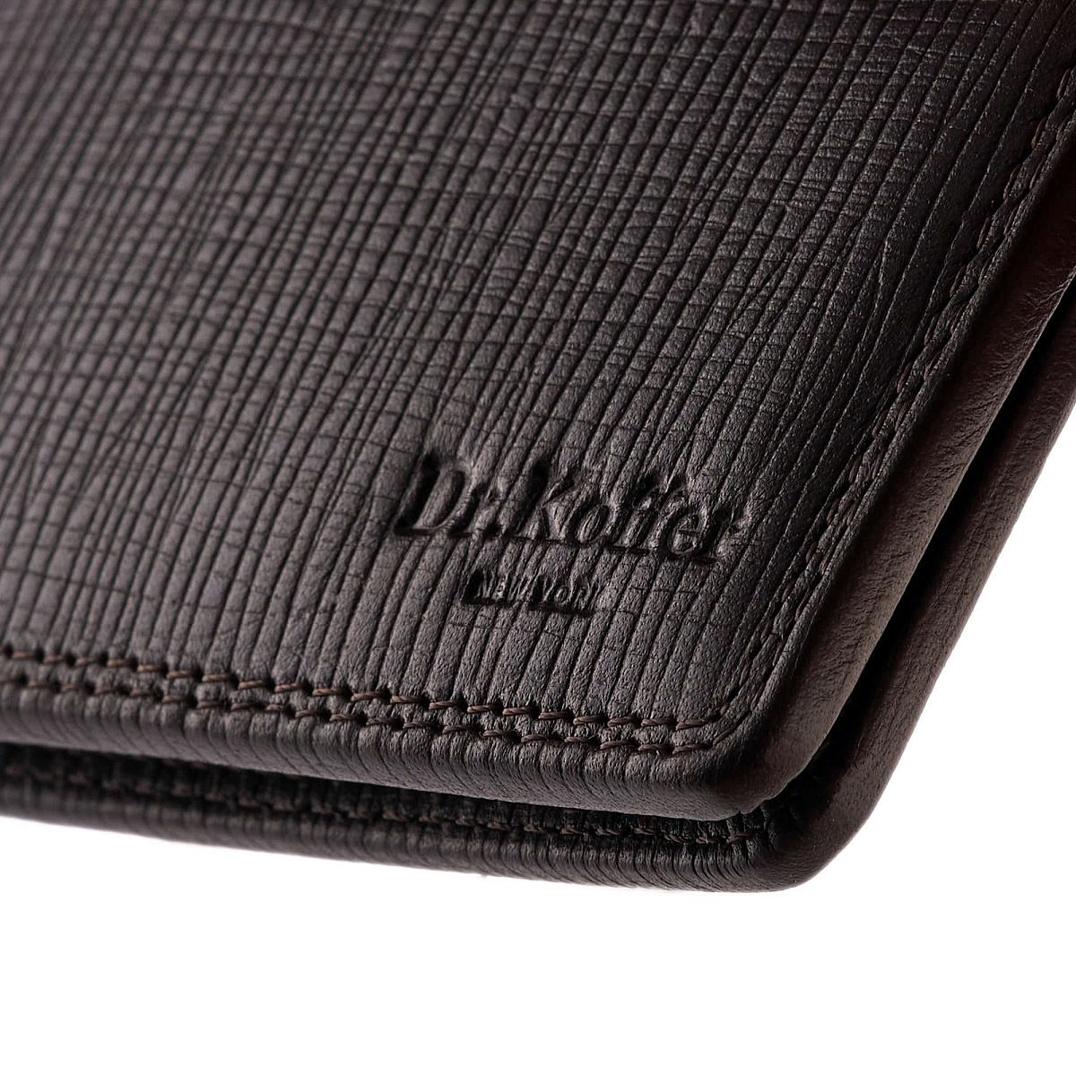 Портмоне Dr.Koffer из натуральной кожи коричневое