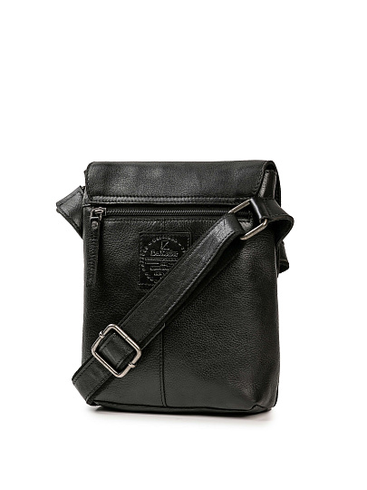 Сумка через плечо Dr.Koffer из натуральной кожи черная