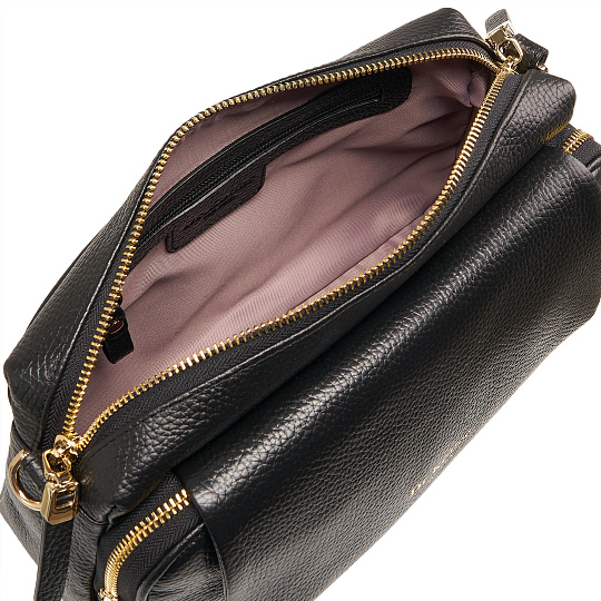 Женская сумка  Dr. Koffer из натуральной кожи черная