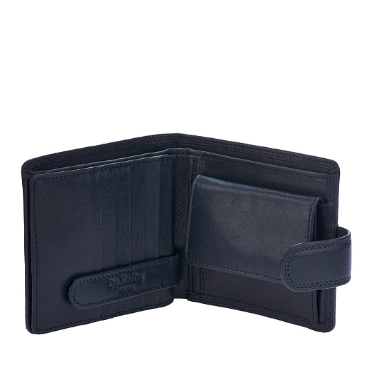 Портмоне Dr.Koffer из натуральной кожи синее