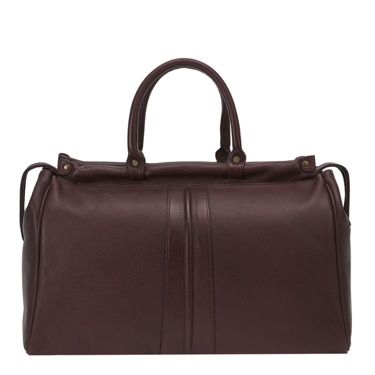 Сумка дорожная Dr.Koffer из натуральной кожи коричневая