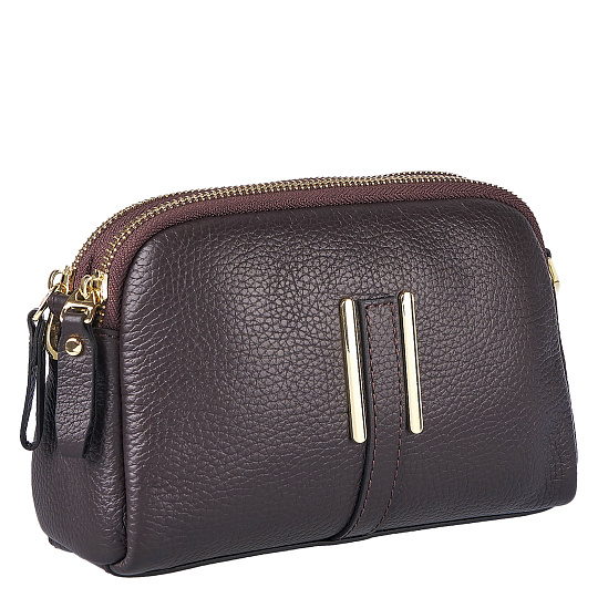 Женская сумка Dr. Koffer из натуральной кожи коричневая