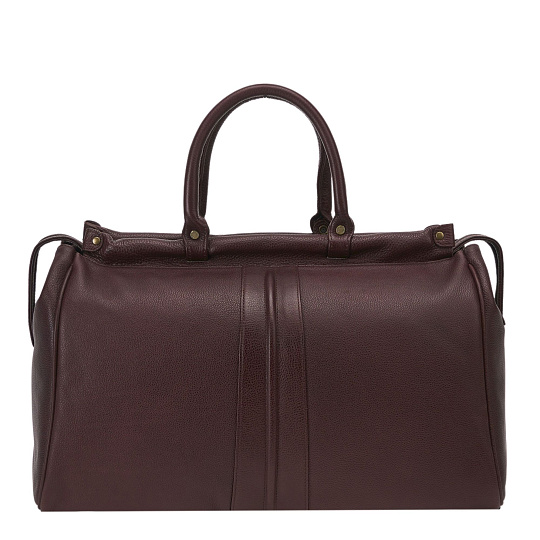 Сумка дорожная Dr.Koffer из натуральной кожи коричневая