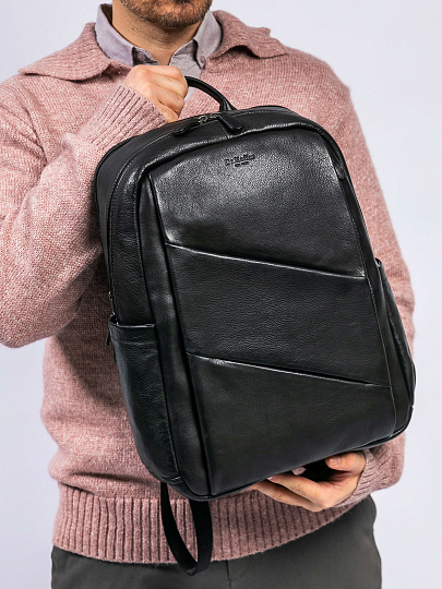 Рюкзак Dr. Koffer из натуральной кожи черный