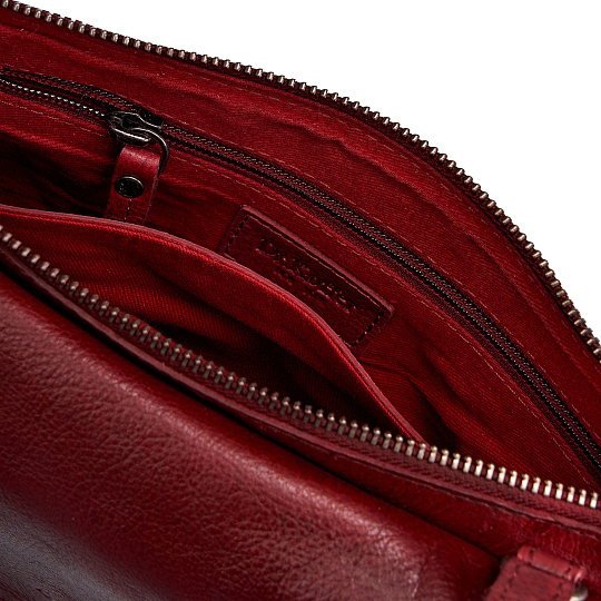 Женская сумка Dr. Koffer из натуральной кожи бордовая