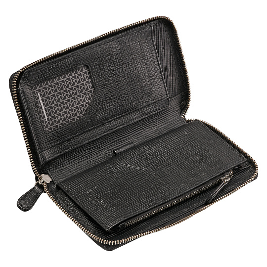 Портмоне Dr.Koffer из натуральной кожи черное