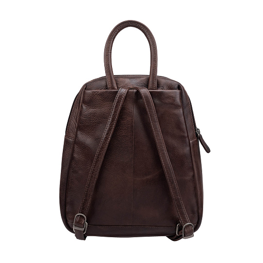 Рюкзак Dr.Koffer из натуральной кожи темно-коричневый