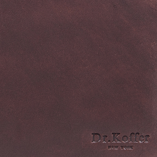 Портмоне Dr.Koffer из натуральной кожи коричневое