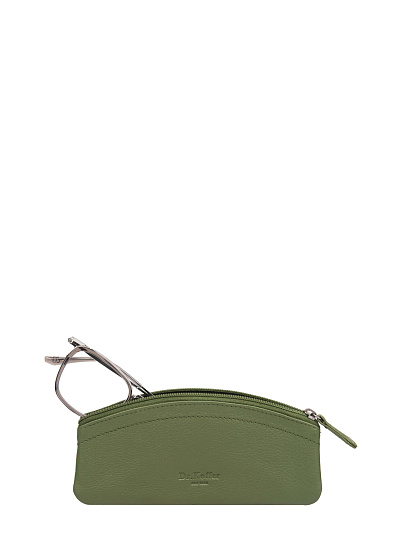 Очечник Dr.Koffer из натуральной кожи зеленый