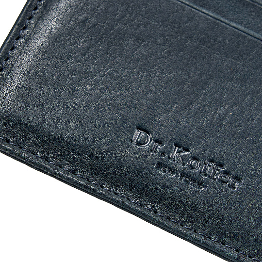 Кредитница Dr.Koffer из натуральной кожи синяя