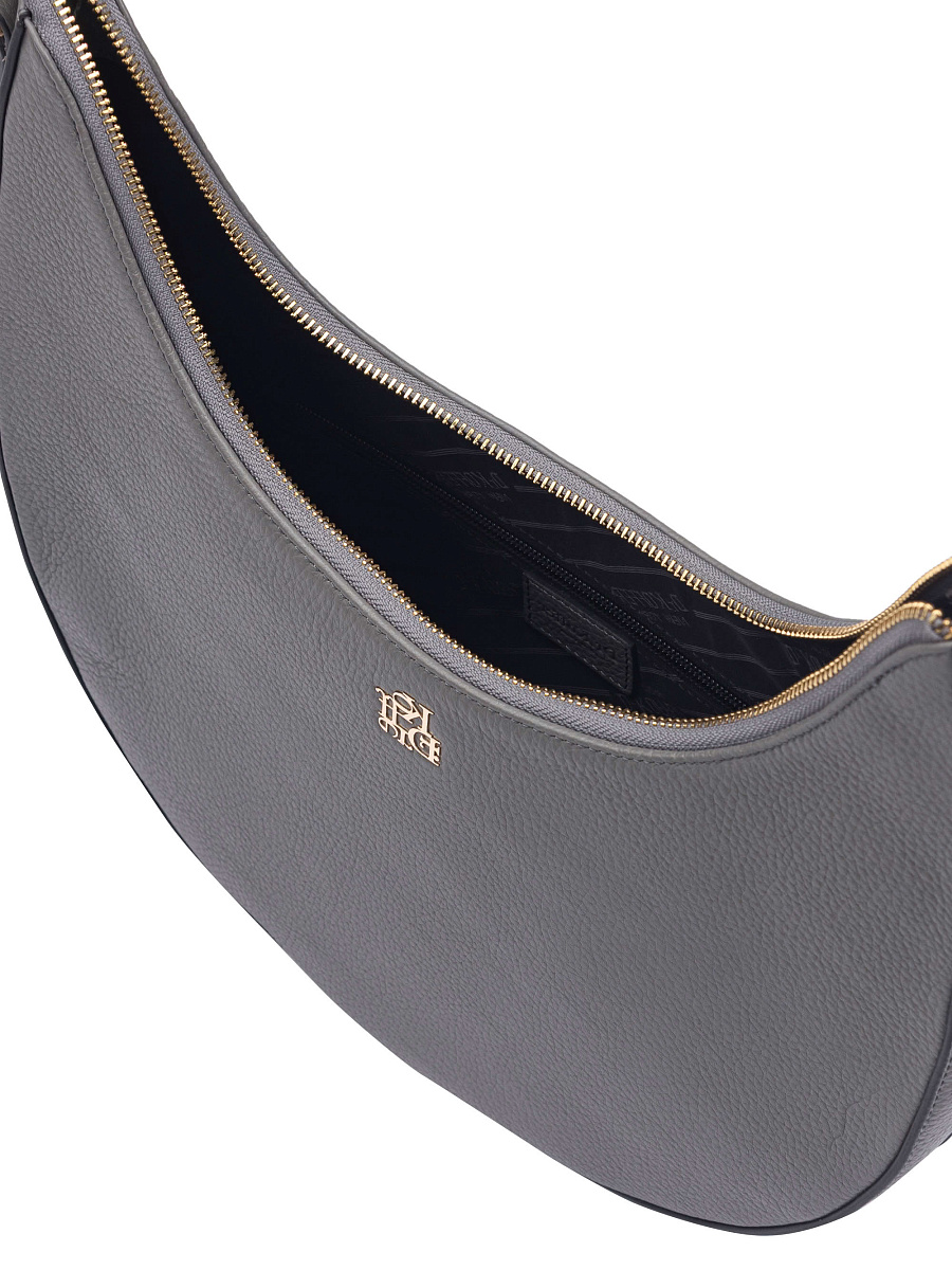 Женская сумка Dr. Koffer из натуральной кожи серая