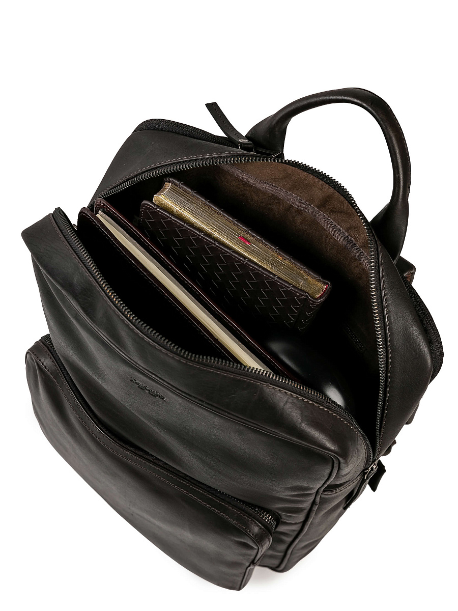 Рюкзак Dr.Koffer из натуральной кожи коричневый