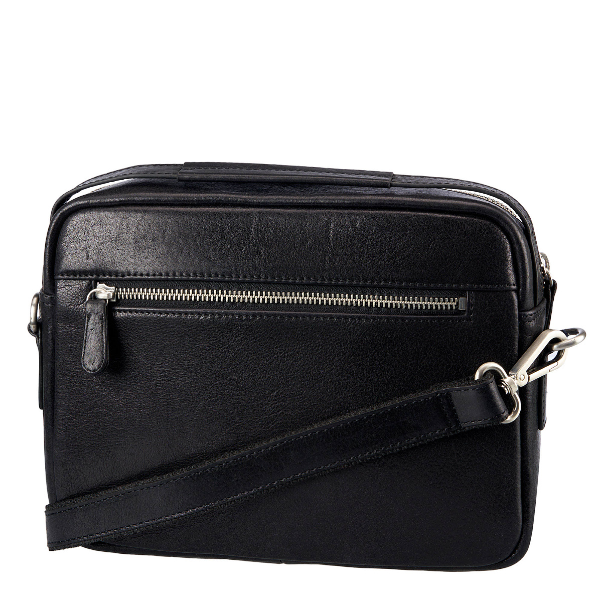 Сумка через плечо Dr.Koffer из натуральной кожи черная