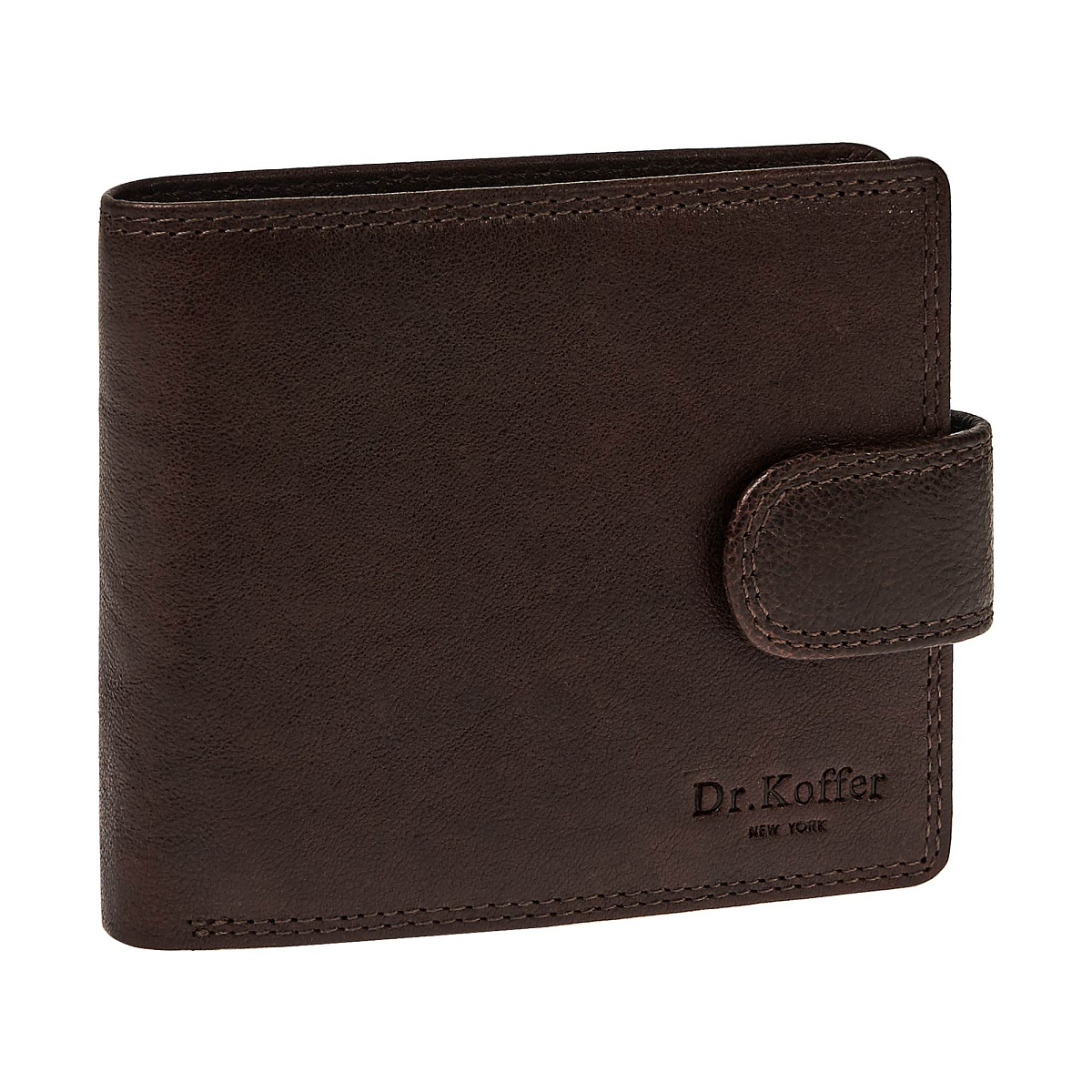 Портмоне Dr.Koffer из натуральной кожи коричневое