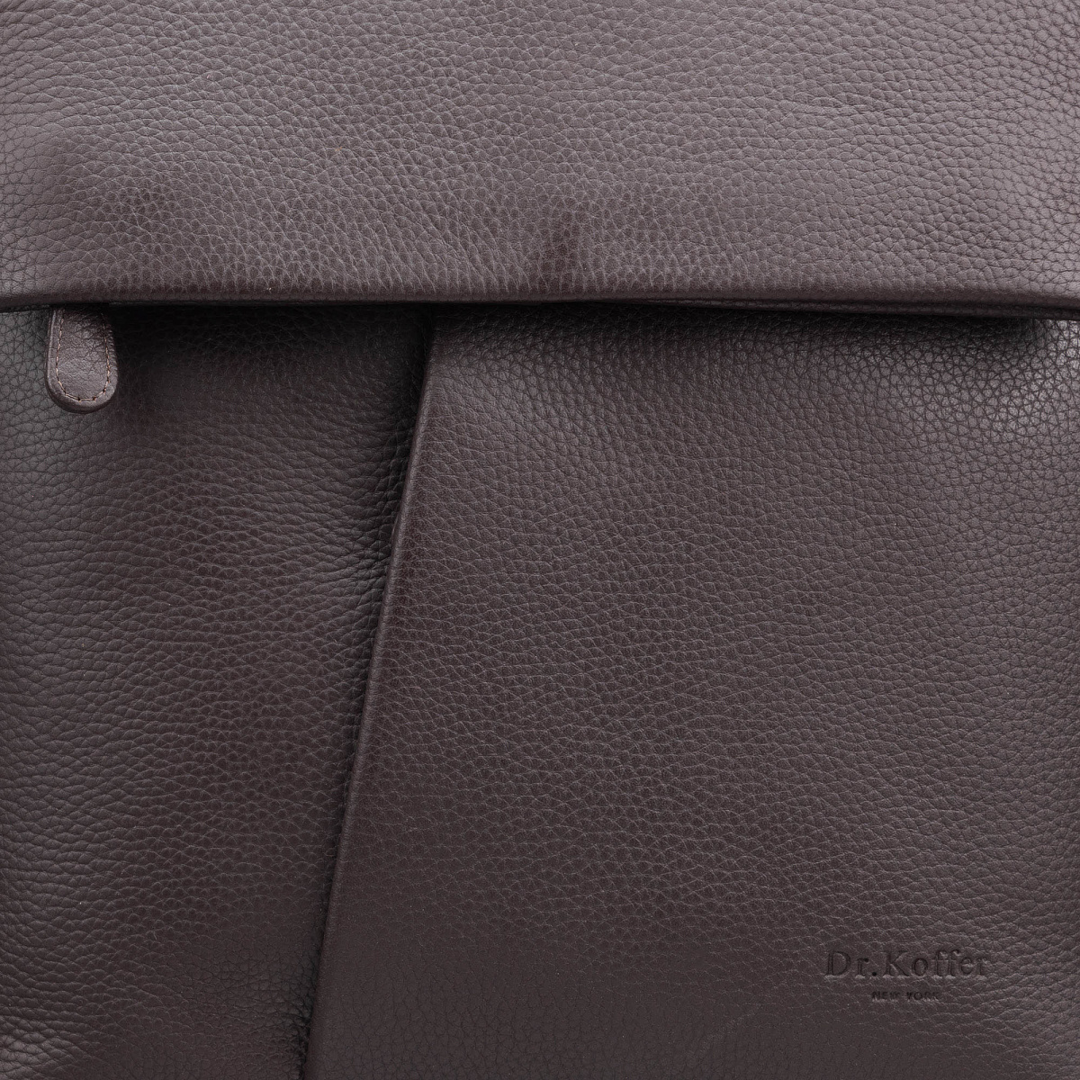 Рюкзак Dr.Koffer из натуральной кожи темно-коричневый