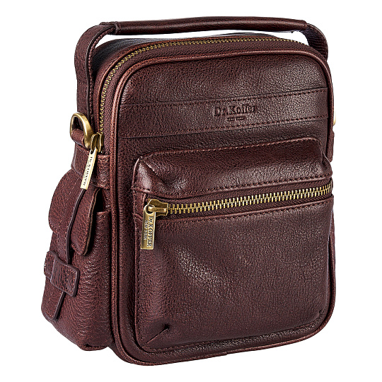 Сумка через плечо Dr.Koffer из натуральной кожи коричневая