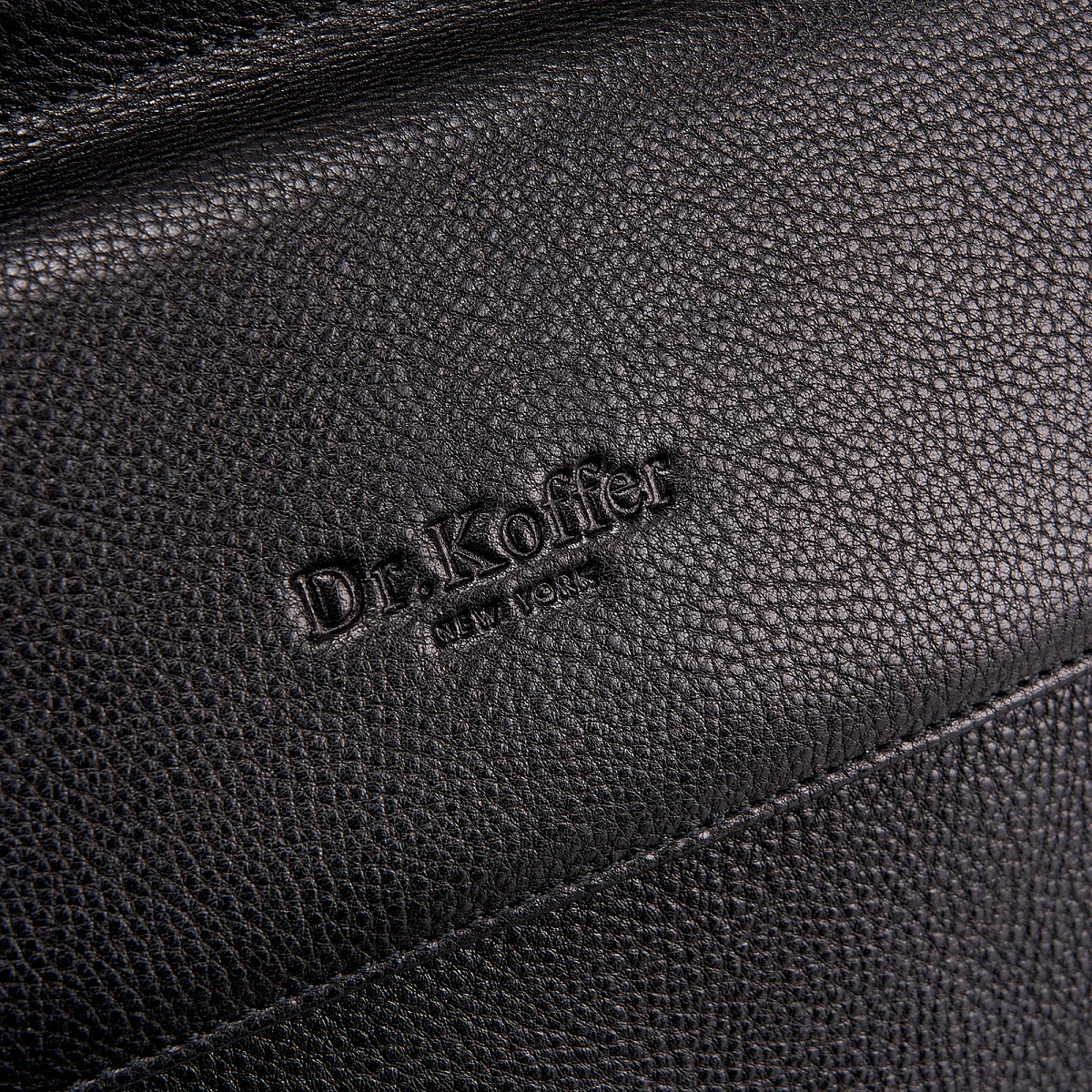 Портфель Dr.Koffer из натуральной кожи черный