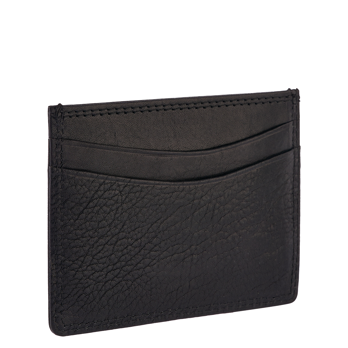 Кредитница Dr.Koffer из натуральной кожи черная