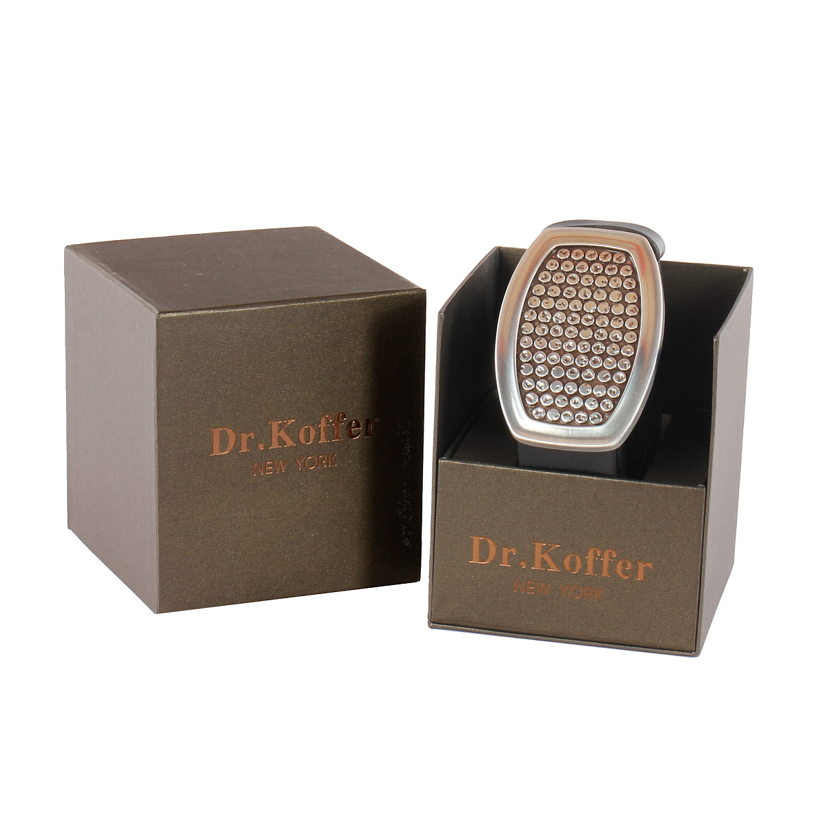 Ремень Dr. Koffer из натуральной кожи черный