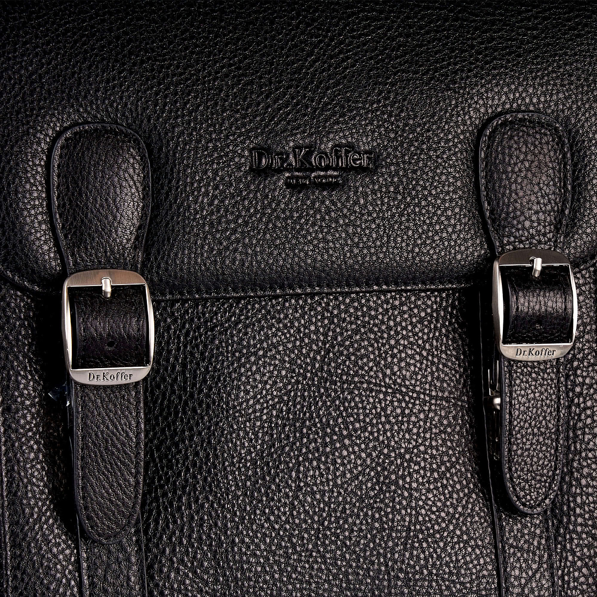 Сумка планшет Dr.Koffer из натуральной кожи черный