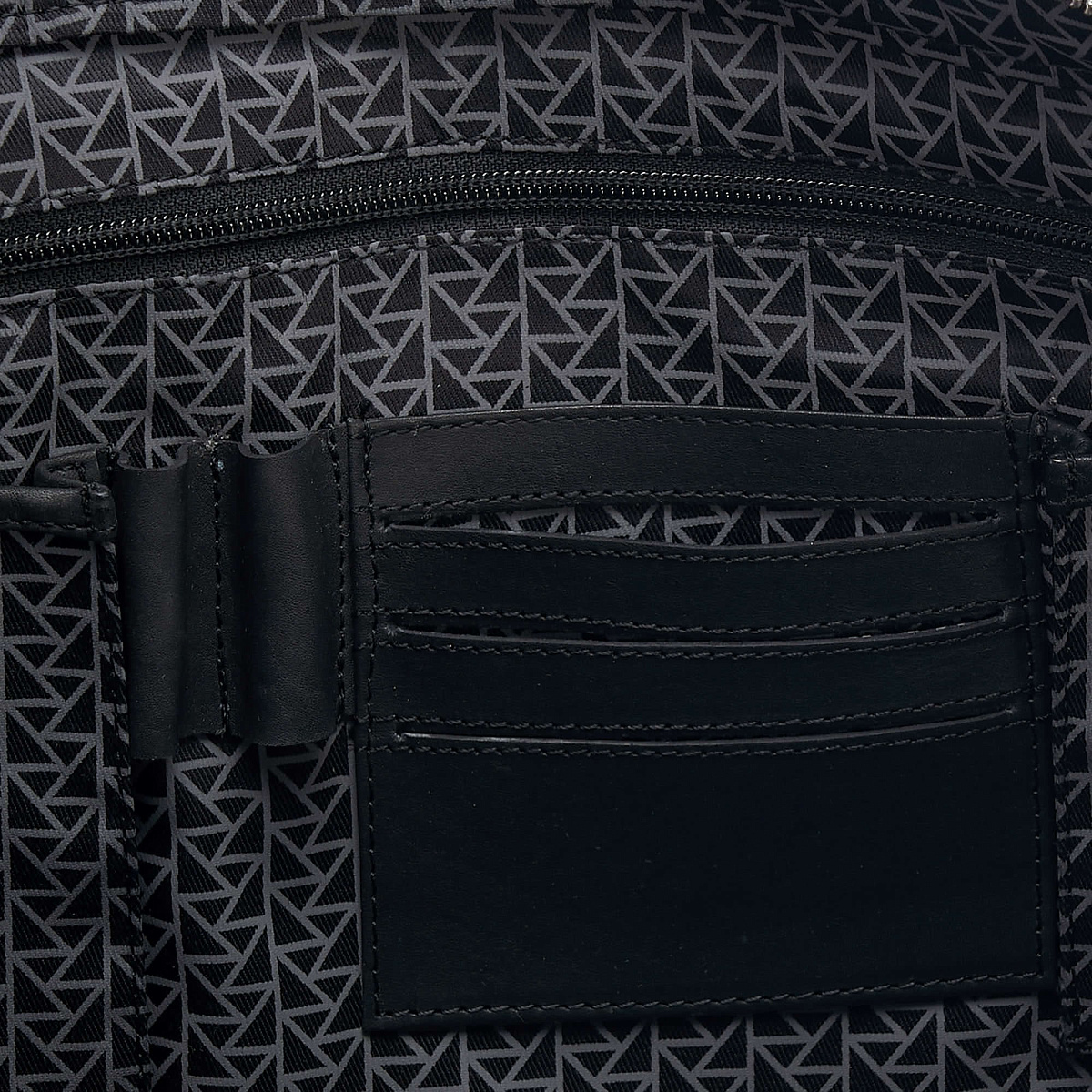 Деловая сумка Dr.Koffer из натуральной кожи черная