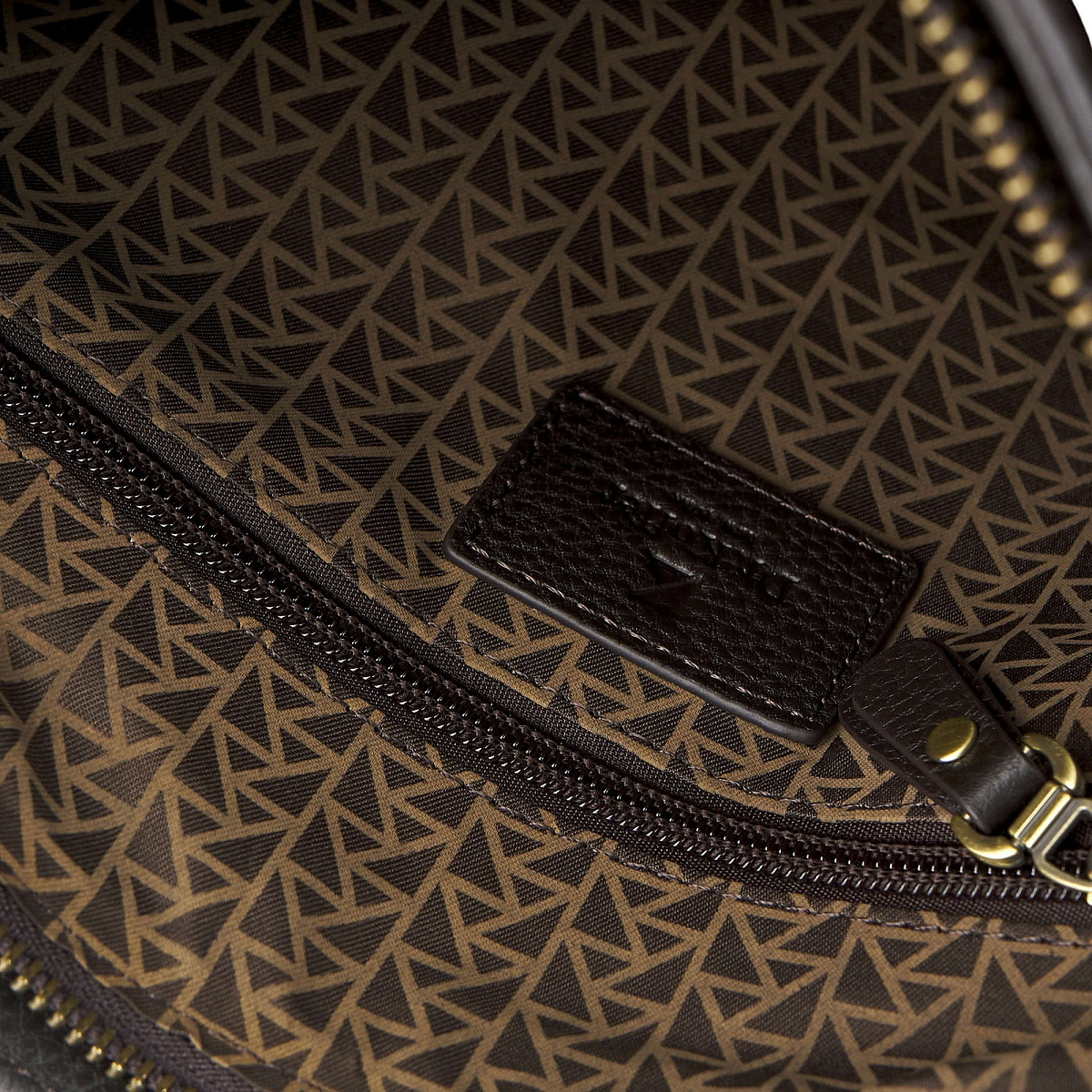 Сумка через плечо Dr.Koffer из натуральной кожи коричневая