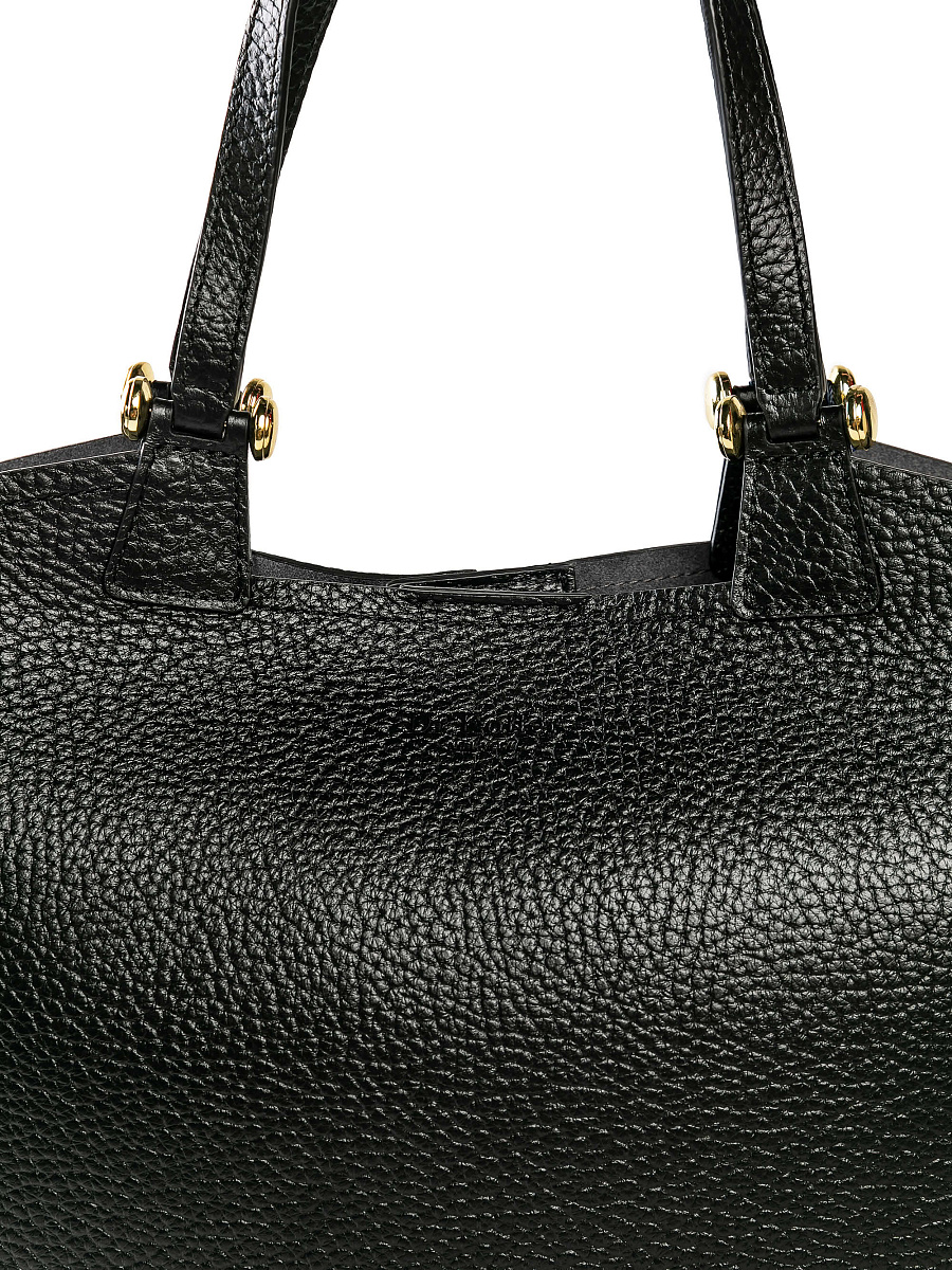 Женская сумка Dr. Koffer из натуральной кожи черная