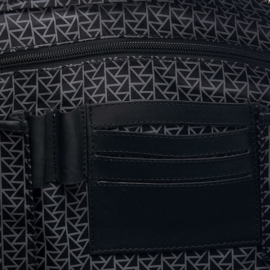 Деловая сумка Dr.Koffer из натуральной кожи черная