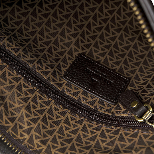 Сумка через плечо Dr.Koffer из натуральной кожи коричневая