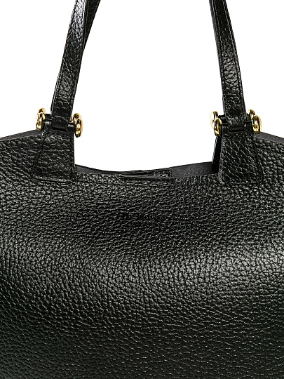 Женская сумка Dr. Koffer из натуральной кожи черная