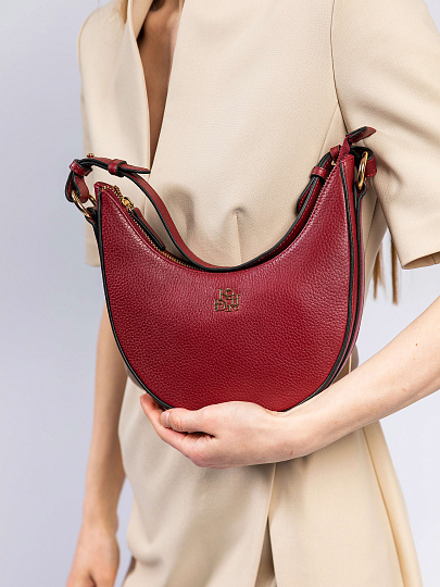 Женская сумка Dr. Koffer из натуральной кожи бордовая