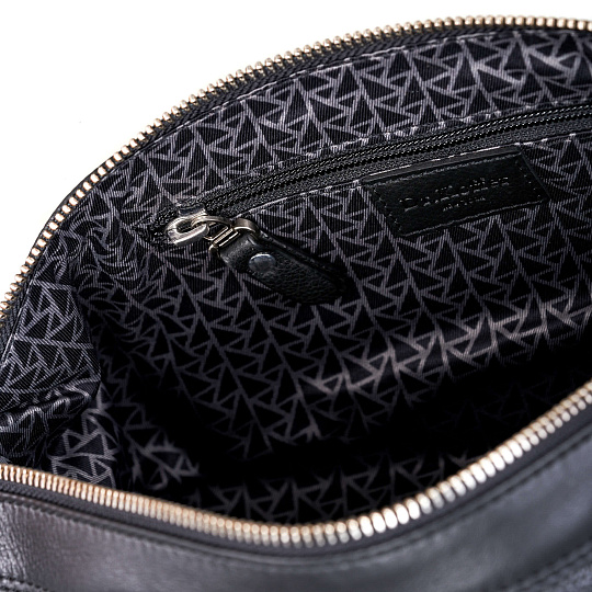 Несессер Dr. Koffer из натуральной кожи черный