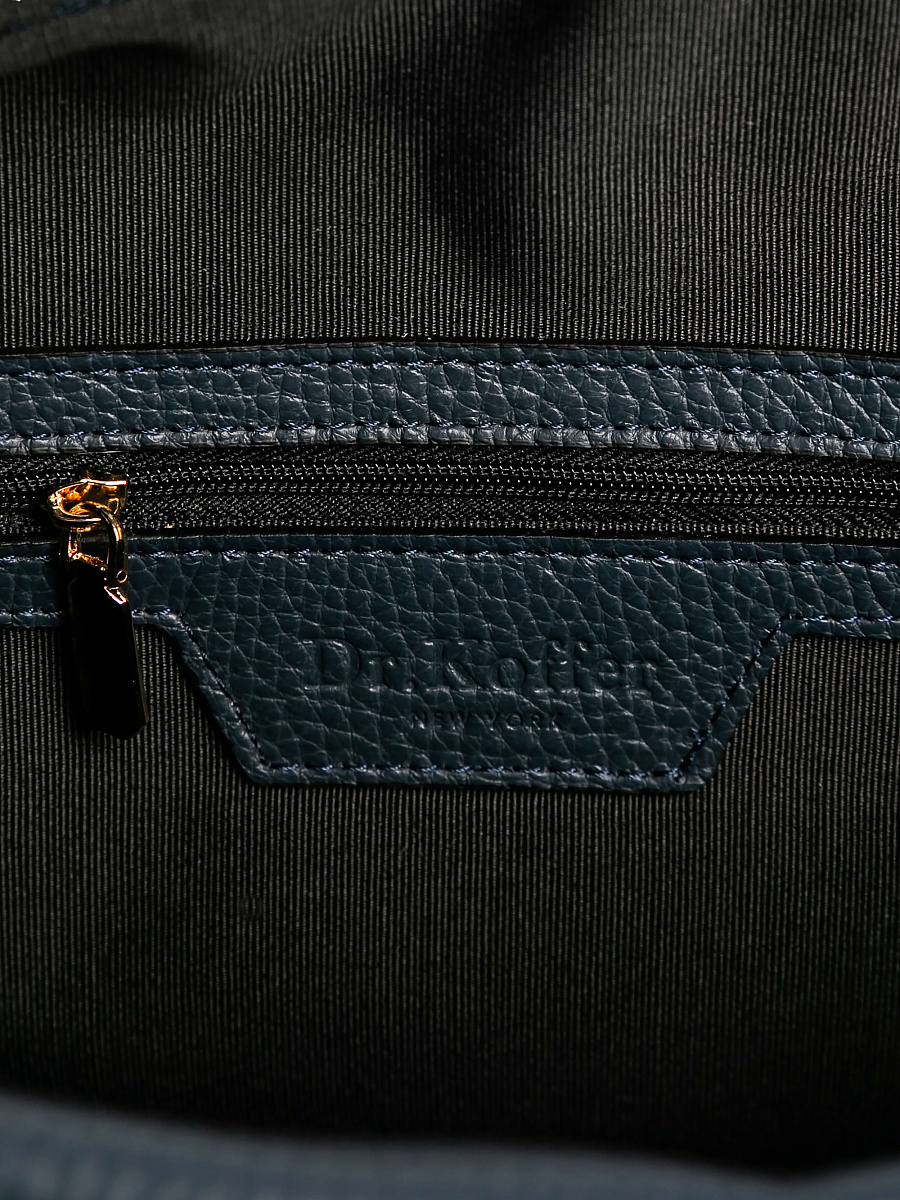 Женская сумка Dr. Koffer из натуральной кожи синяя